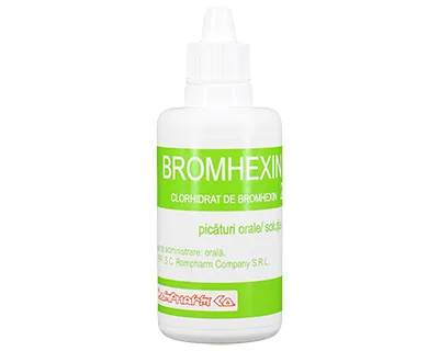 Bromhexin picaturi orale/solutie orala 2mg/ml, Rompharm | 50 ml