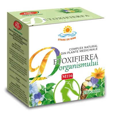 Detoxifierea organismului M116, 28 plicuri, Fares