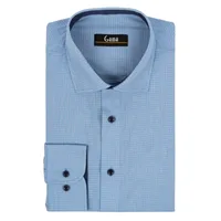 Camasa barbati 24-1918 Regular Fit, bleu/carouri alb si bleumarin, Gama | marimea 43/44