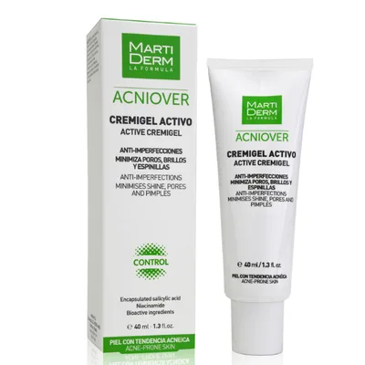 Crema-gel anti-acnee cu acid salicilic si niacinamide Cremigel Acniover, Martiderm | 40 ml