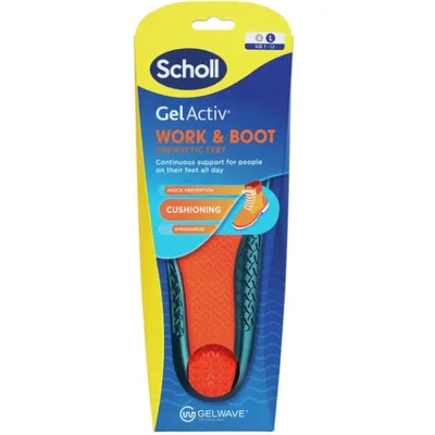 Branțuri Scholl Gel Activ Work & Boot, Mărimea L, Reckitt Benckiser | 1 pereche
