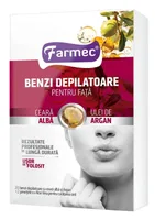 Benzi depilatoare pentru fata cu ulei de argan, Farmec