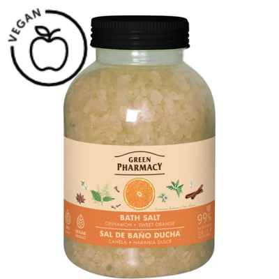 Sare de baie Scortisoara si Portocala dulce, Green Pharmacy | 1000 g