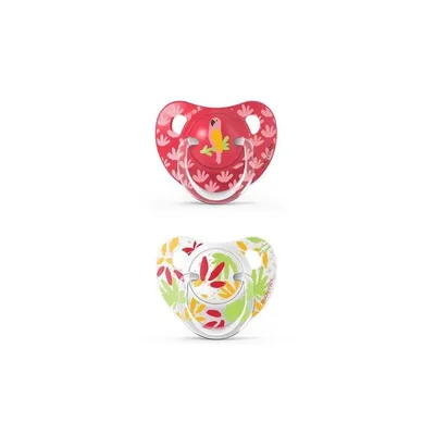 Set suzete anatomice din silicon 0-6 luni, Jungle, Suavinex | 2 bucati