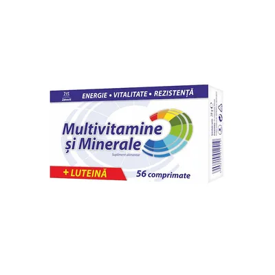 Multivitamine si minerale + Luteina, 56 comprimate Zdrovit