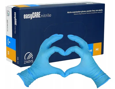 Manusi Nitril Easy Care, marimea M, Zarys | 100 buc.