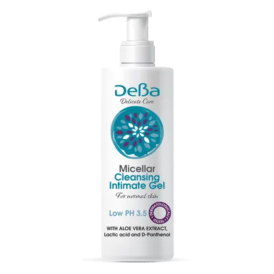 Gel intim micelar pentru piele normala DEBA Delicate Care, Rubella | 200 ml