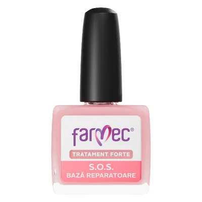S.O.S Baza Reparatoare cu Hexanal și Lakesis, Farmec Tratament Forte | 11 ml