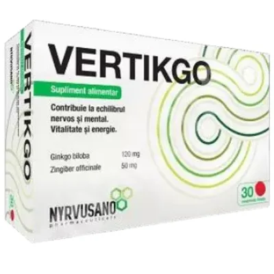 Vertikgo, 30 comprimate - Nyrvusano Pharmaceuticals