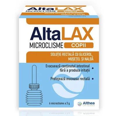 Microclisme pentru copii Altalax, Althea Life Science | 6 buc