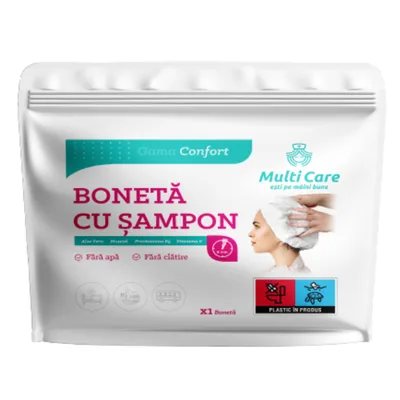 Boneta cu sampon confort, 1 bucata, Multi Care