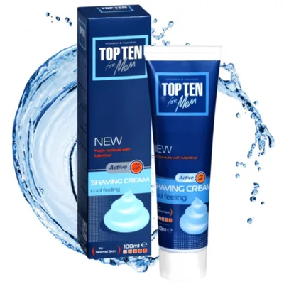 Crema de ras TOP TEN Active, Rubella | 100 ml