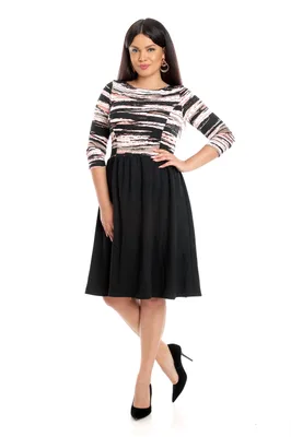 Rochie clos CI24003 negru/bej imprimeu, Cesy | marimea M