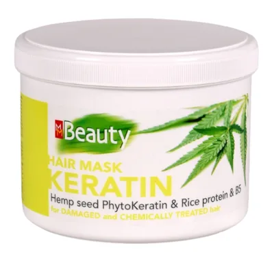 Masca regeneranta cu keratina pentru par deteriorat, MM Beauty | 500 ml