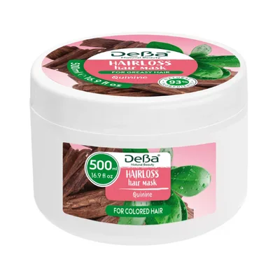 Masca de par pentru cresterea parului DEBA Natural Beauty, Rubella | 500 ml