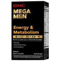 GNC Mega men energy&metabolism multivitamine pentru barbati, General Nutrition | 90 cps