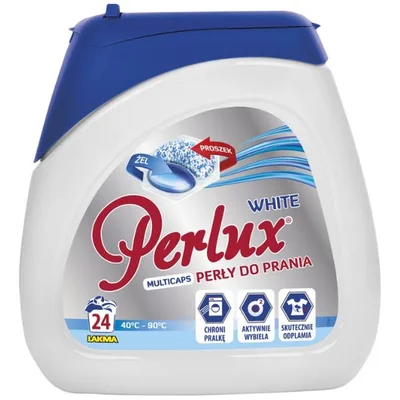Detergent super compact Perlux White, Lakma | 24 capsule