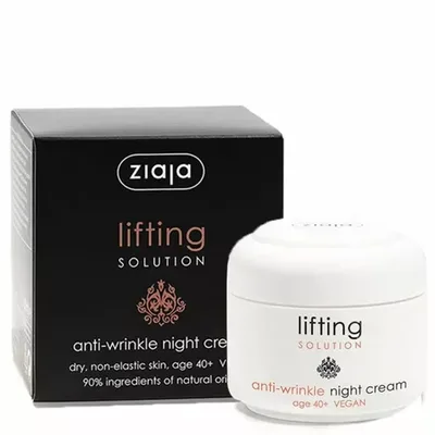 Crema antirid de noapte Lifting Solution, Ziaja | 50 ml