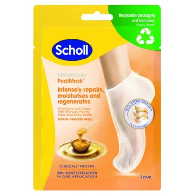 Sosete tip masca Scholl cu miere de Manuka Expert Care PediMask, Reckitt Benkiser | 1 pereche