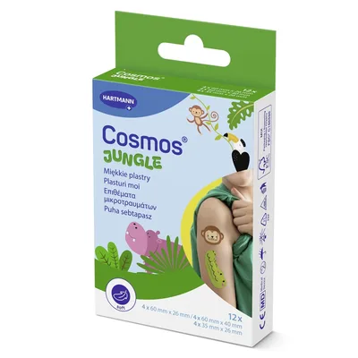 Plasturi in forma de animale, Cosmos Jungle, Hartmann | 12 bucati