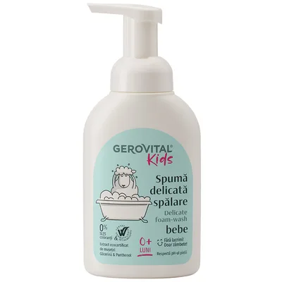 Spuma delicata spalare  Gerovital Kids | 300 ml