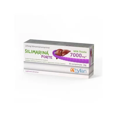 Silimarina Forte 7000 mg, Hyllan Pharma | 30 comprimate
