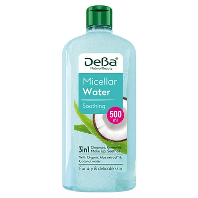 Apa micelara calmanta DEBA Natural Beauty, Rubella | 500 ml