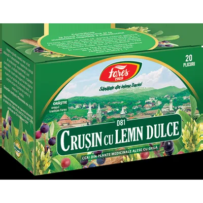 Crusin cu lemn dulce, D81, ceai la plic, Fares | 20 plicuri