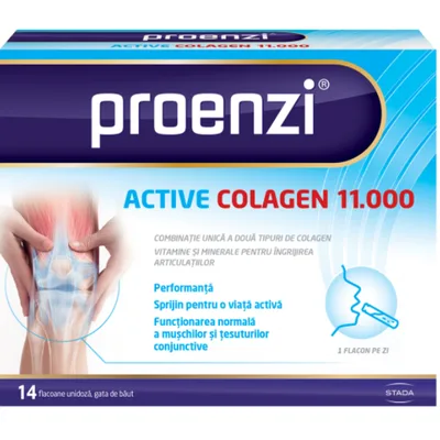 Proenzi Active Colagen lichid 11000, pachet 1+1, Walmark | 14+14 flacoane unidoză