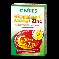 Vitamina C 600 mg + Zinc, Beres Pharmaceuticals | 30 comprimate
