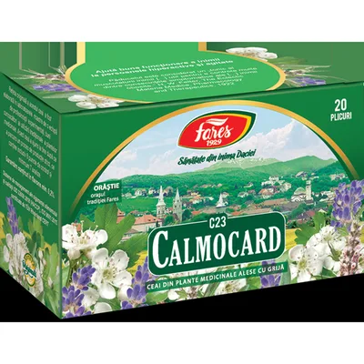 Calmocard, C23, ceai la plic, Fares | 20 plicuri