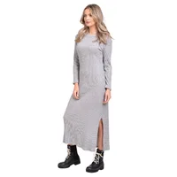 Rochie lunga tricot 22NI008 gri melange, Natalee | marimea L