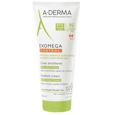 Crema emolienta Exomega Control, 200ml, ADerma