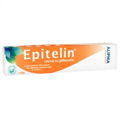 Crema regeneranta Epitelin cu galbenele, musetel si luminta noptii, Exhelios | 40 g