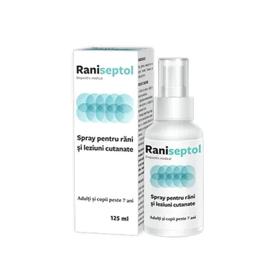 Raniseptol Spray pentru rani si leziuni cutanate | 125 ml