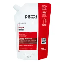 Rezerva eco sampon energizant Dercos Energy+, Vichy | 400 ml