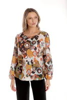 Bluza dama CP25025 multicolor stilizat, Cesy | marimea XXL