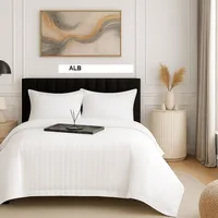 Lenjerie de pat DAMASC alb 230x260 cm, Ralex | 1 buc