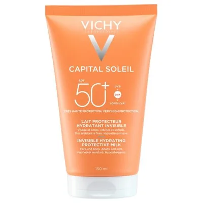 Lapte hidratant pentru fata si corp SPF50+ Capital Soleil, Vichy | 150 ml
