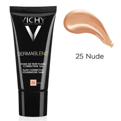 Fond de ten corector fluid Dermablend, nuanta 25 Nude, Vichy | 30 ml