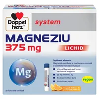 Magneziu lichid 375 mg, Doppelherz System | 10 flacoane