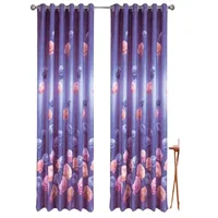 Draperie FLORA Albastru, Perpetuum | 140 x 245 cm