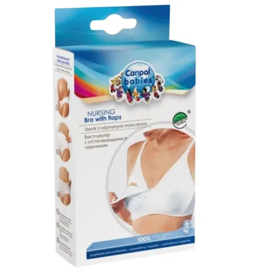 Sutien pentru alaptat 27/762, alb, marime 90C, Canpol Babies | 1 buc