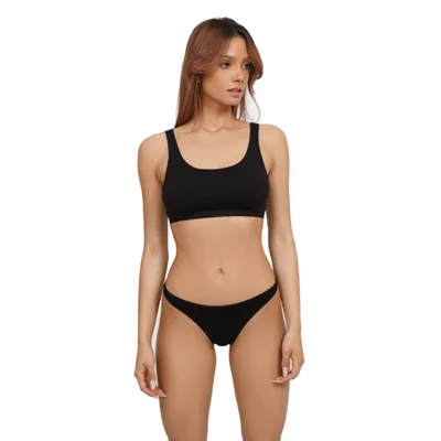 Chiloti dama tanga TF24 NEGRU, Uniconf | marimea XL