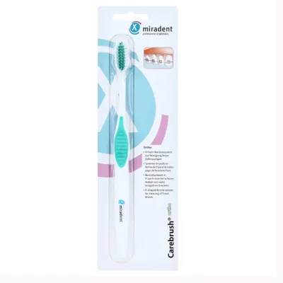 Periuta pentru dinti cu aparate dentare fixe Carebrush Ortho, 1 bucata, Miradent