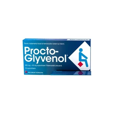 Procto-Glyvenol supozitoare | 10 supozitoare