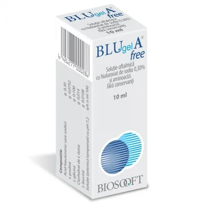 Solutie oftalmica Blu Gel A Free, Biosooft | 10 ml