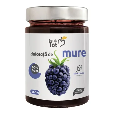Bun de Tot Dulceata Mure, fara zahar, Dacia Plant | 360 g