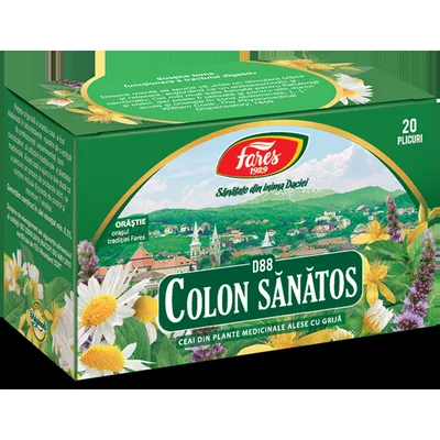 Colon sanatos (colon iritabil), D88, ceai la plic, Fares | 20 plicuri