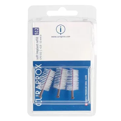CURAPROX PERIUTA INTERDENTARA CPS 512 IMPLANT 3BUC